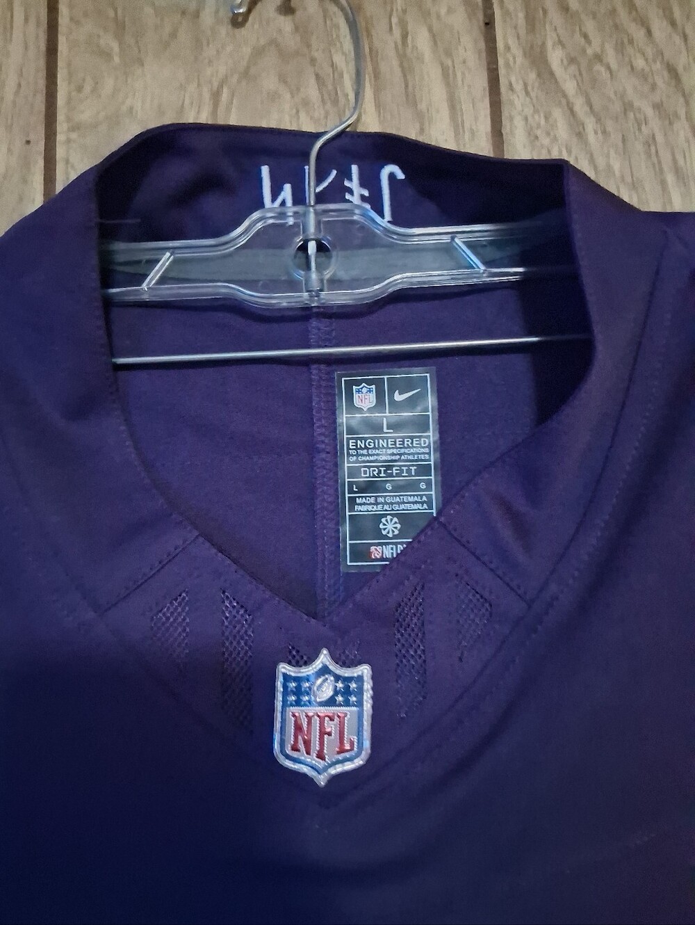 Sports Card With Justin Jefferson Minnesota Vikings Fuse Rivalry Large Jersey - Picture 4 of 7